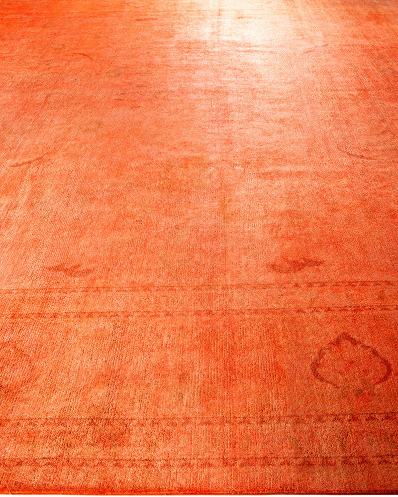 Vibrance, One-of-a-Kind Handmade Area Rug Orange, 15'1"x12'1"