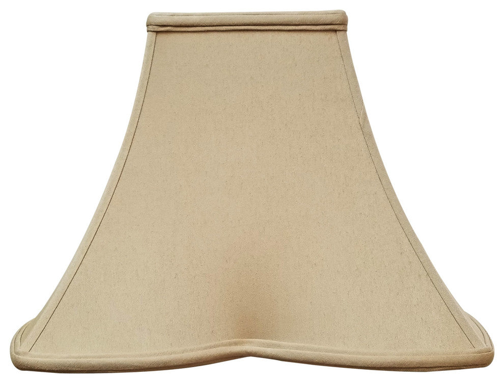 Fancy Square Softback Lamp Shade, Antique Gold, 6.5"x16"x12"