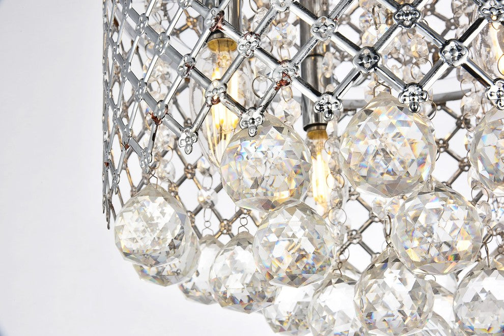 Living District LD5010F13C Orchid 4-Light flush mount