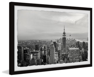 "NYC High-Rise" Framed Painting Print, 18x12