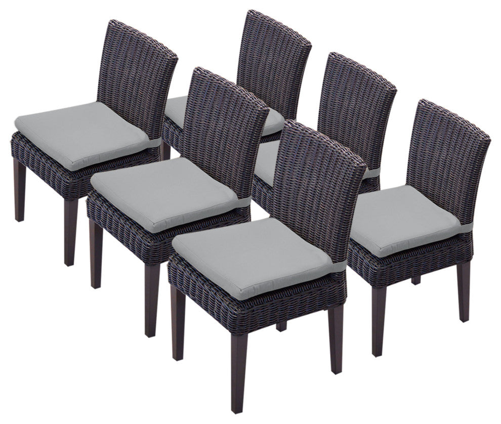 6 Venice Armless Dining Chairs