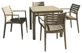 Compamia Artemis 5-Piece Outdoor Dining Set, Taupe