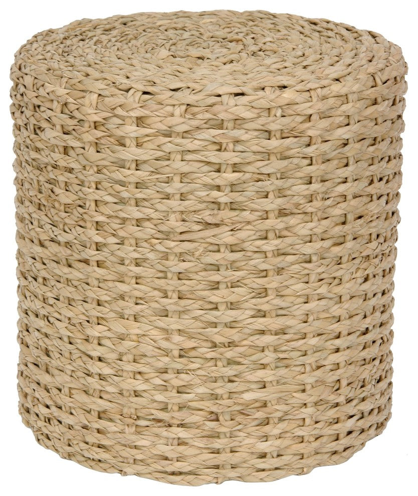 Rush Grass Knotwork Stool, Natural