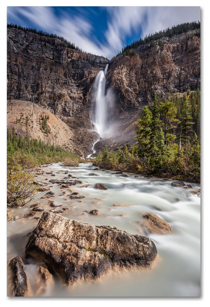 Pierre Leclerc 'Takakkaw Falls' Canvas Art, 32x22