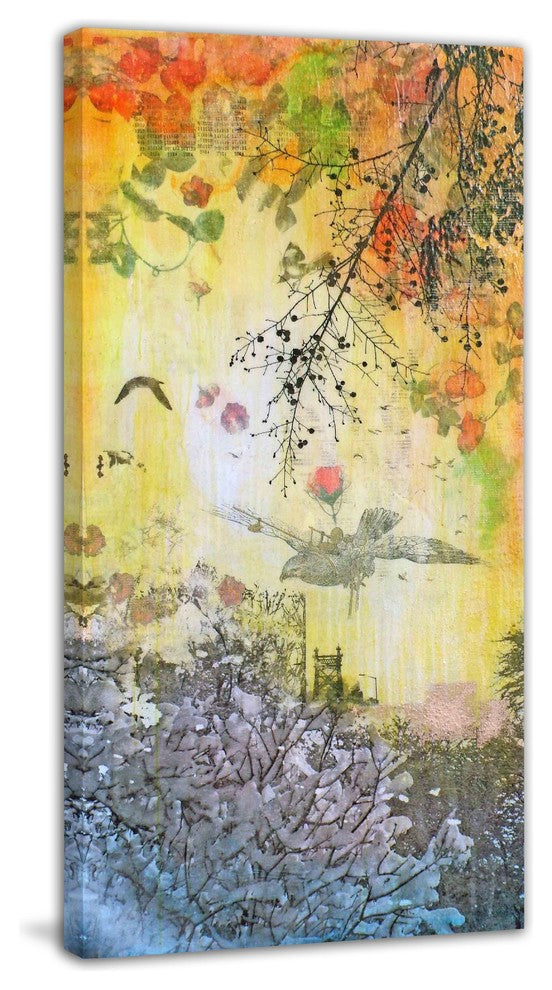 "Mechanique" Painting Print on Canvas by Tracy Silva Barbosa