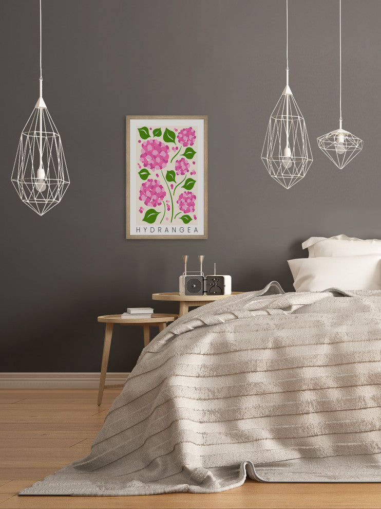 "Hydrangea" Framed Painting Print, 12x18
