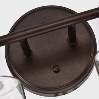 Karson Transitional 4 Light Oil Rubbed Bronze Bath Vanity Fixture 30" Wide