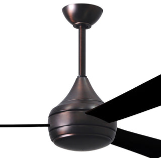 Donaire Paddle Fan Integrated LED, Brushed Bronze, Matte Black Blades