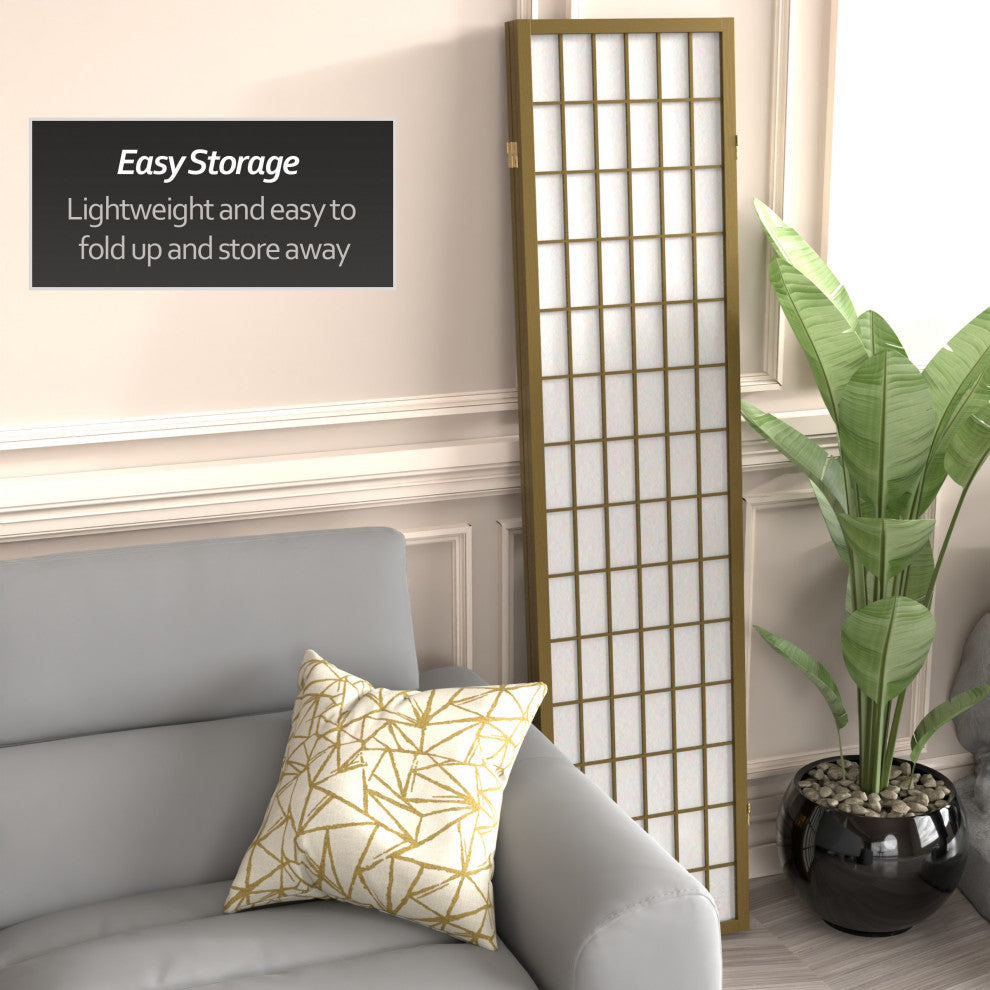 6' Tall Window Pane, Special Edition, Gold, 3 Panels