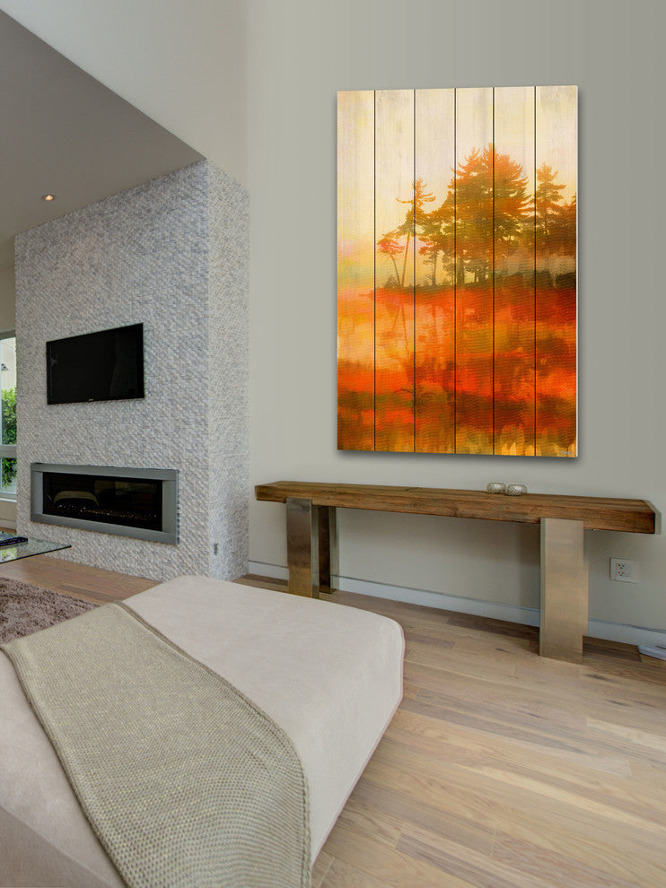 "Kamloops" Wall Art on Wood, 40"x60"