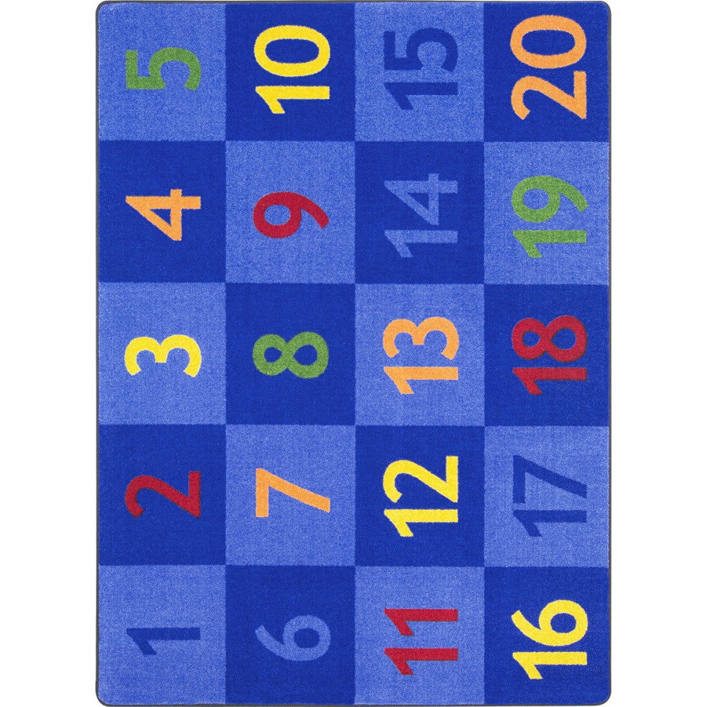 Time To Count 7'8" X 10'9" Area Rug, Color Multi