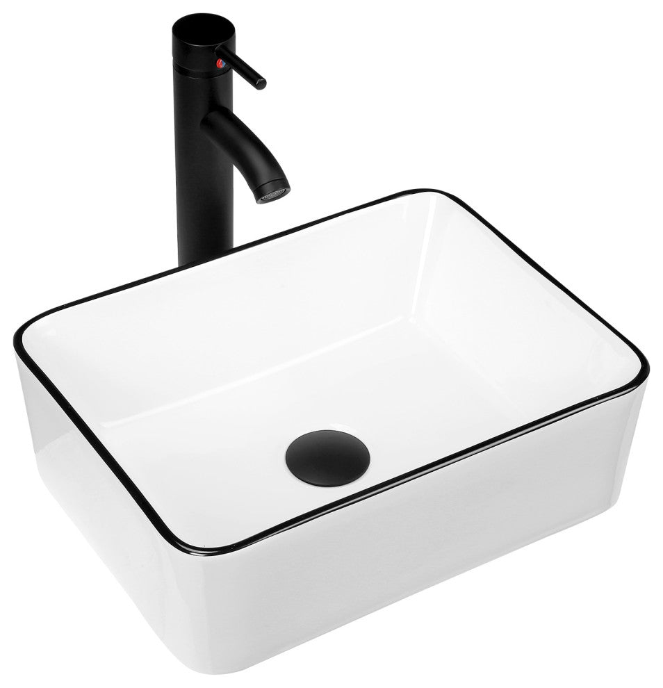 16" Bathroom Sink With Faucet