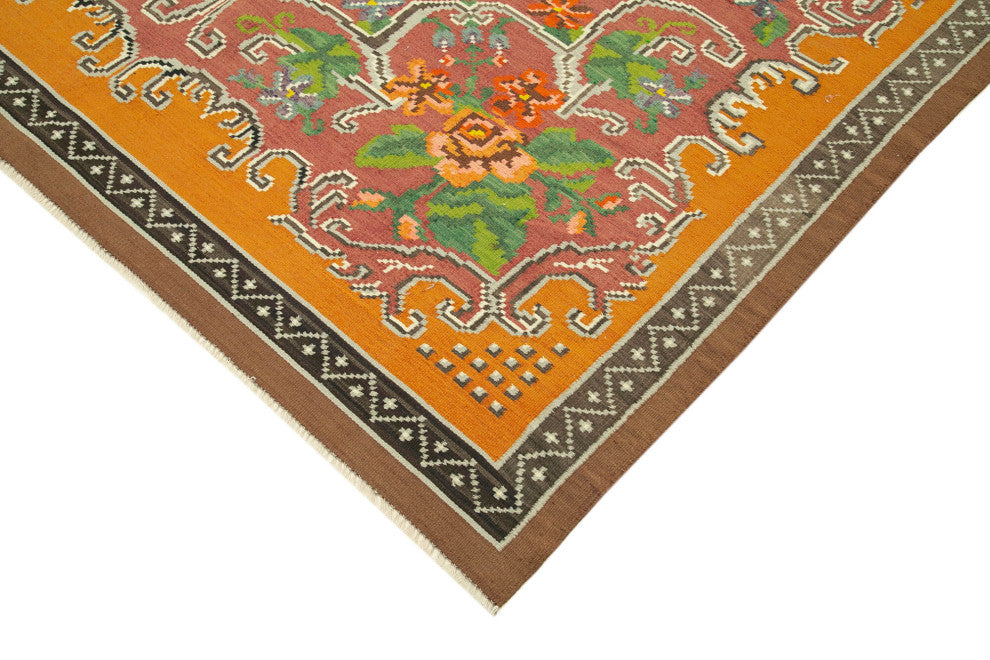 Rug N Carpet - Handmade Bessarabian 6' 7'' x 9' 4'' Unique Flatweave Kilim Rug