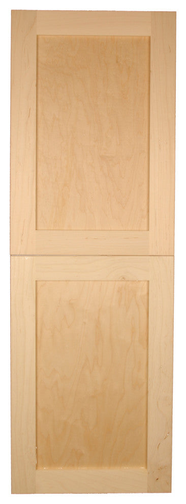 Fruitville Shaker Style Frameless Recessed Wood Pantry Cabinet, 14x68, Unfinished