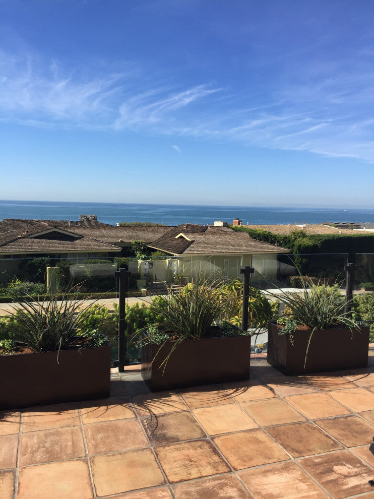 Belmont Rectangle Planter Box, Brown, 36"x16"x16