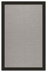 Zoe Platinum Sisal Tufted Area Rug, Ebony, 9'x12'