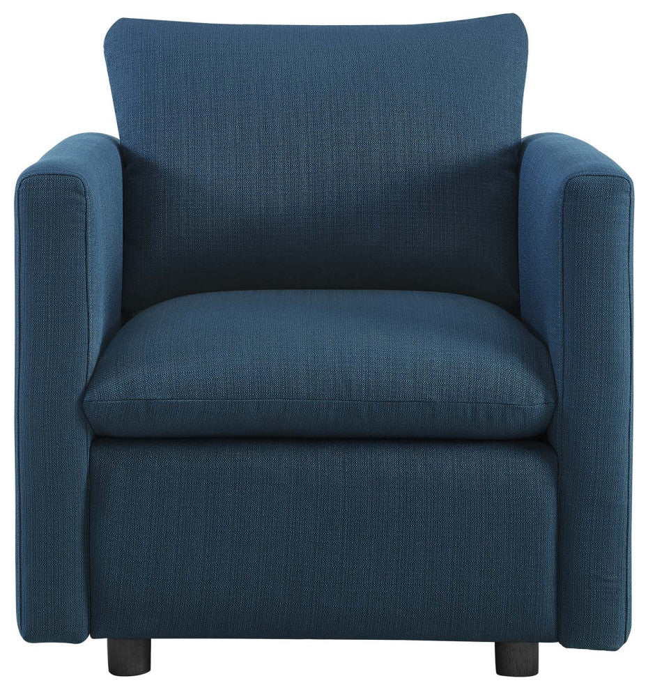 Activate Upholstered Fabric Armchair, Azure