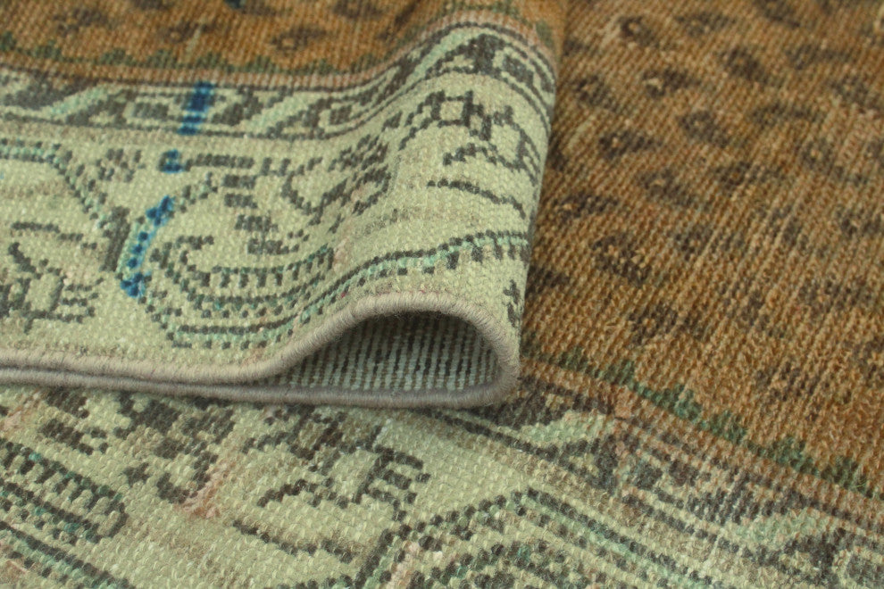 Semi-Antique Bourne Rust/Beige Runner, 3'0x8'10