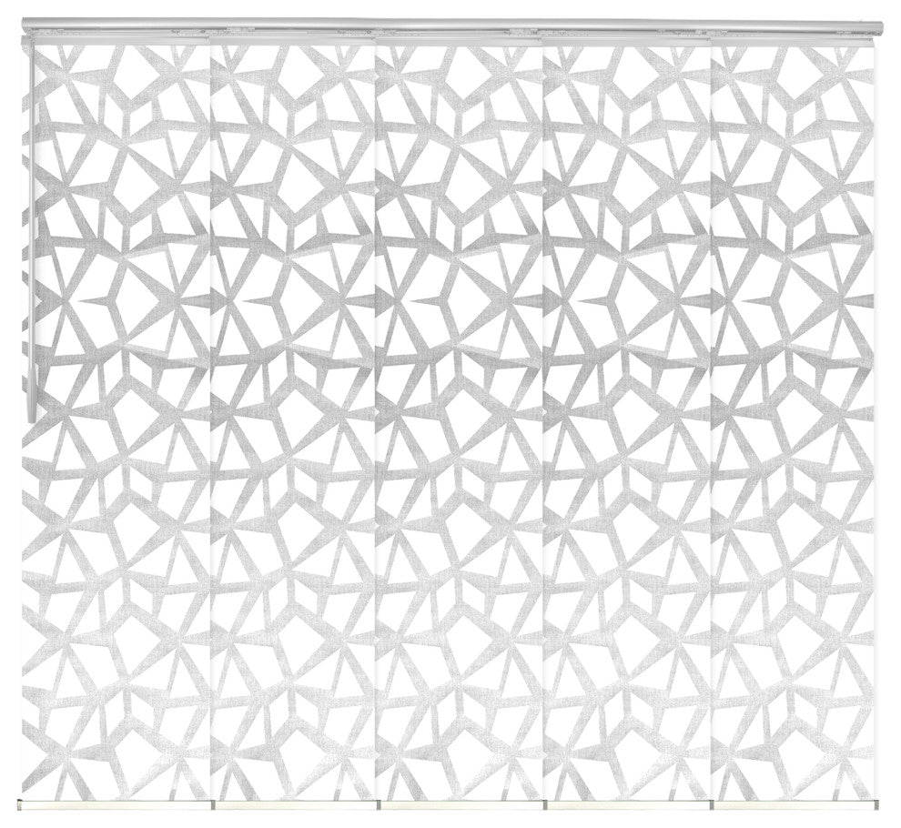 Scattered 5-Panel Track Extendable Vertical Blinds 58-110"W