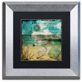Color Bakery 'Ocean Clouds II' Matted Framed Art, Silver Frame, Black Mat, 11x11