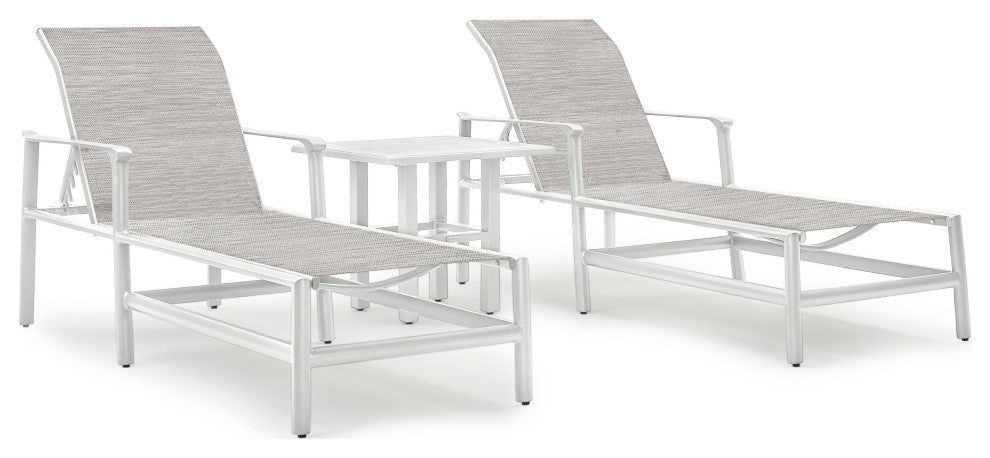 Aspen Sling Adjustable Chaise, Coastal Mist