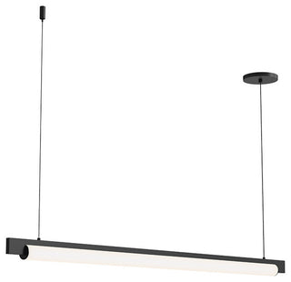 Sonneman 3826-44 Keel 44"W LED Linear Chandelier - Satin Black