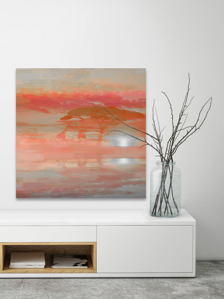 "Gentle Giants" Print on Canvas, 32"x32"