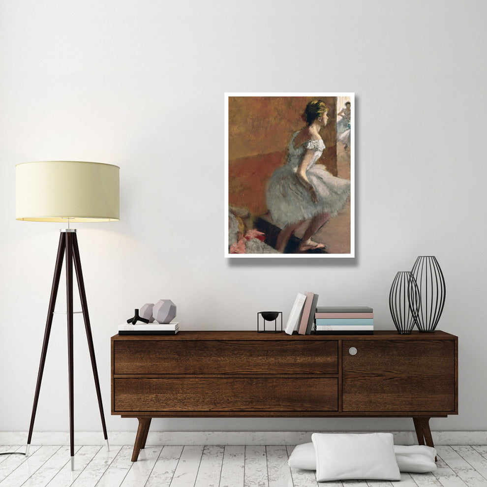 "Danseuses Montant Un Escalier (center)" Paper Print by Edgar Degas, 32"x42"