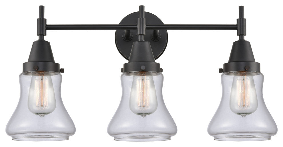 INNOVATIONS LIGHTING 447-3W-BK-G192-LED Caden 3 Light 26 inch Bath Vanity Light
