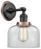 INNOVATIONS LIGHTING 203BK-BPAC-HRAC-G72 Large Bell 1 Light Mixed Metals Sconce