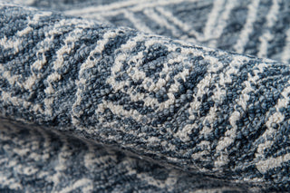 Momeni Mallorca Wool Hand Hooked Denim Area Rug 8'x10'