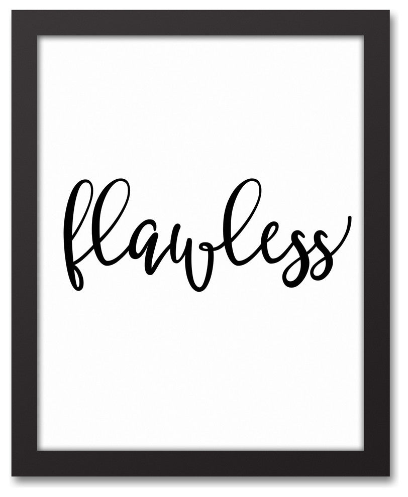 Flawless 11x14 Black Framed Canvas