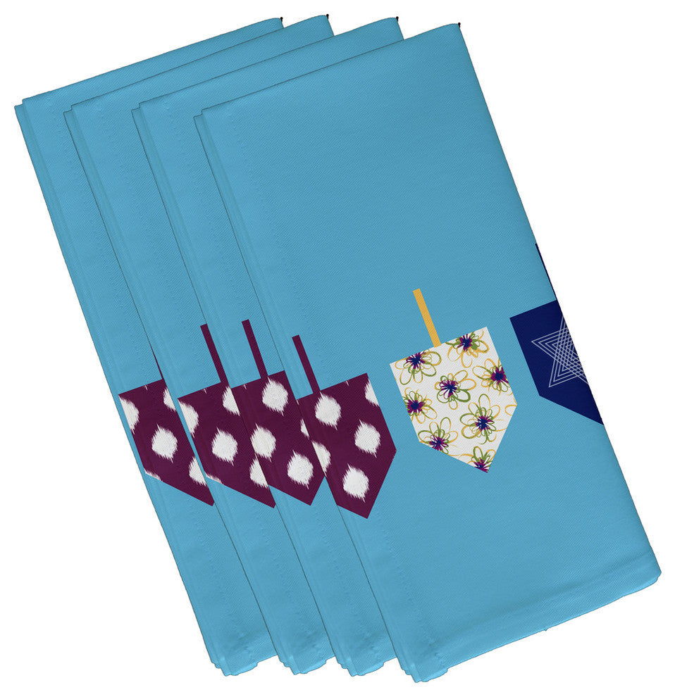 Decorative Holiday Napkin, Set of 4, Light Blue