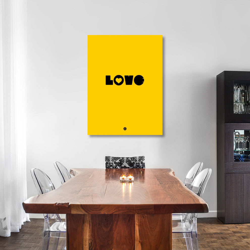 "LOVE Yellow" Poster Fine Art Print