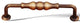 Antique English RKI Beaded Middle Vertical Pull, RKICP3701AE
