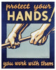 "Protect your hands" Digital Paper Print by Robert Muchley, 18"x22"
