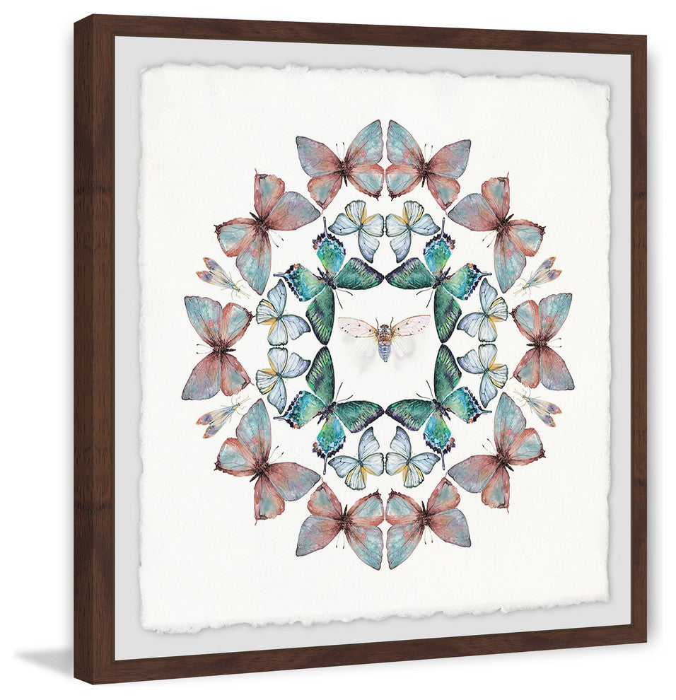 "Bug in the Middle" Framed Painting Print, 24"x24"