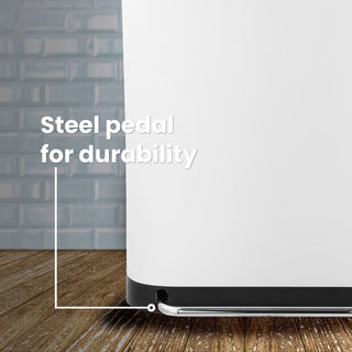 Kitchen 16-Gallon Double-Bucket Step Trash Can With Odor Filter and Lid Support