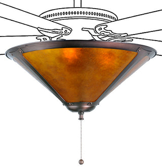 16 Wide Sutter Fan Light Fixture