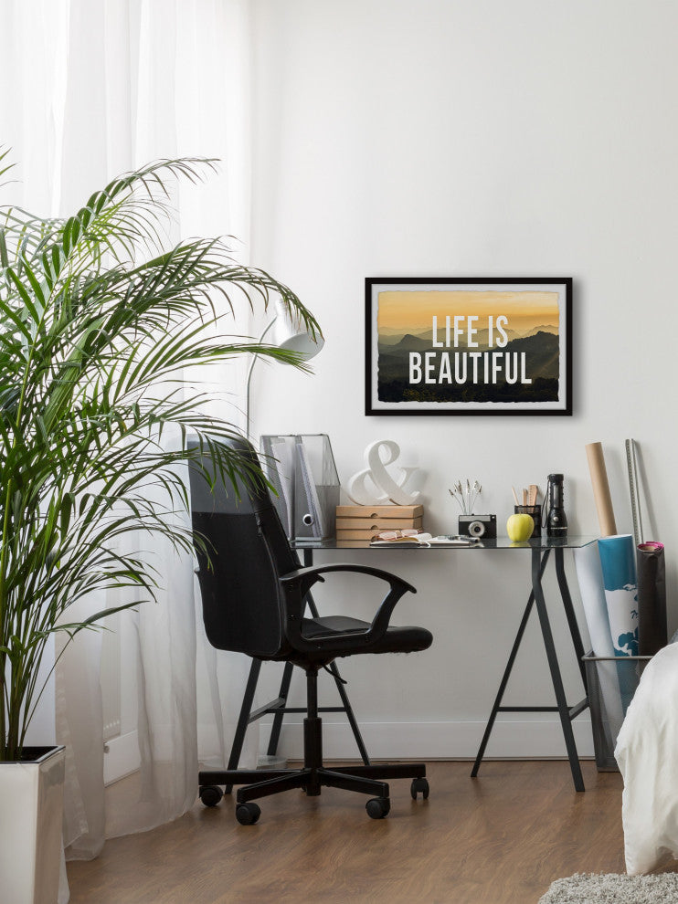 "Life Is Beautiful II" Framed Painting Print, 36x24
