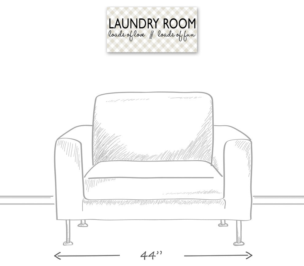 Laundry Room Canvas Wall Art, 10x20