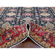 Carbon Black Wool Karajeh With All Over Pattern Hand Knotted Rug, 9'x11'11"