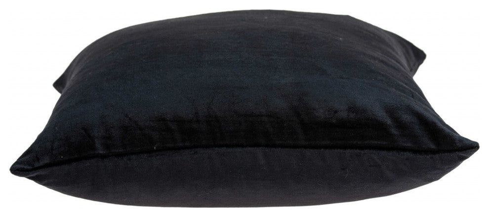 Super Soft Solid Color Black Decorative Accent Pillow