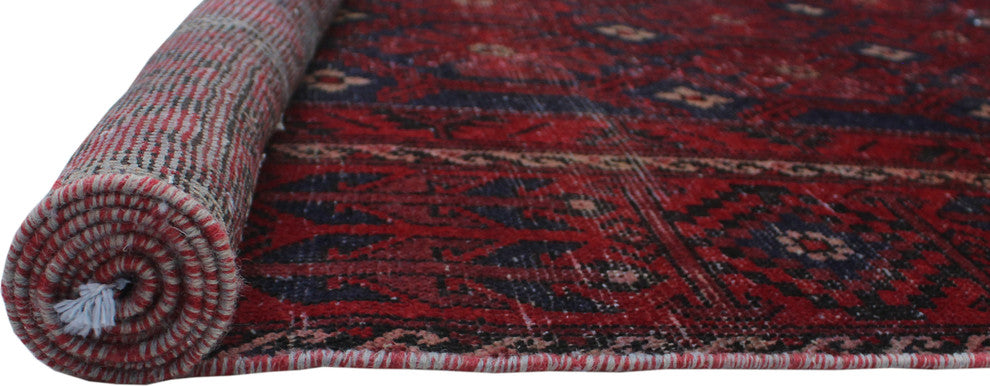 Vintage Distressed Eliot Blue Rug, 6'5x9'7