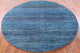 7' Round Wool and Silk Hand-Knotted Super Savannah Gabbeh Rug Q6875