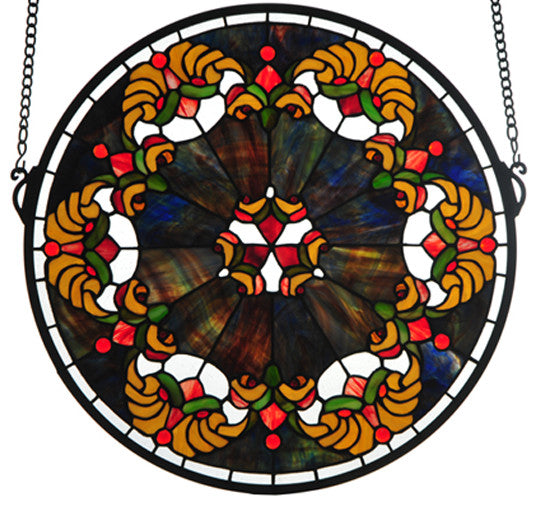 18W X 18H Middleton Stained Glass Window
