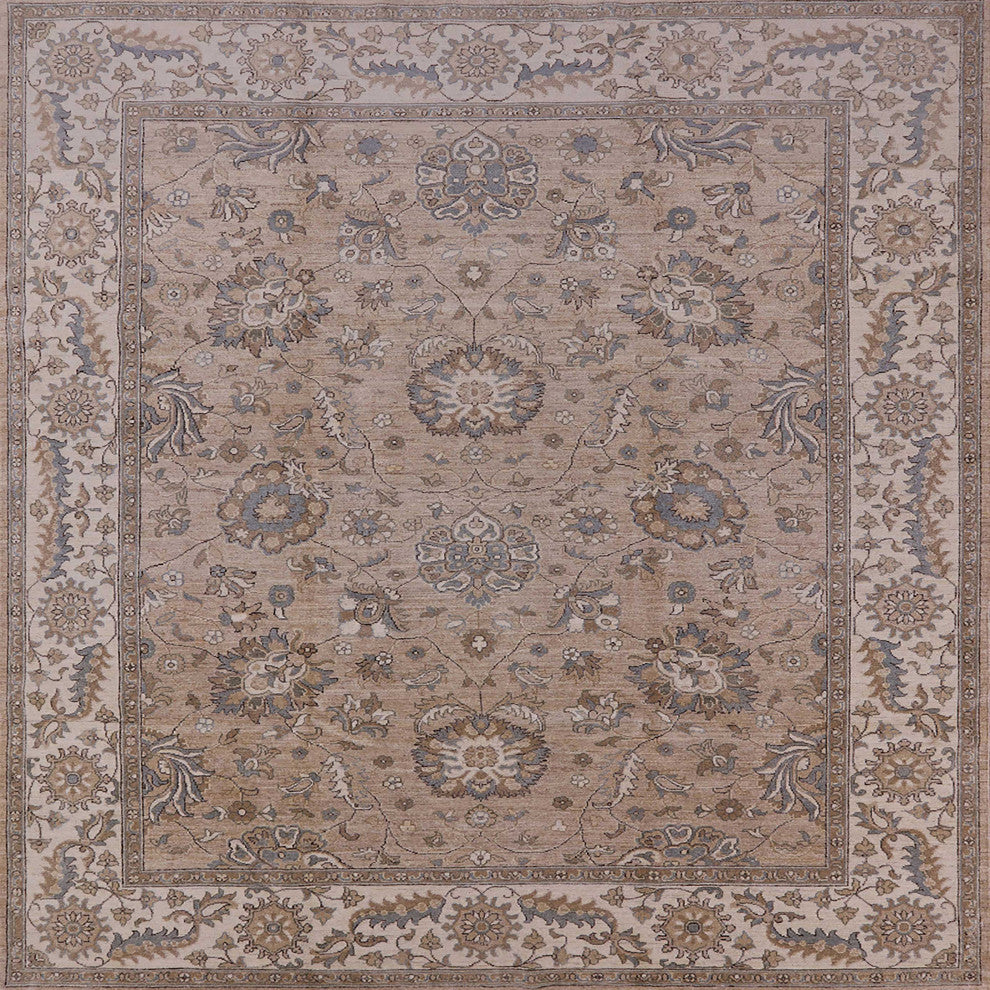 Ahgly Company Indoor Square Mid-Century Modern Area Rugs, 4' Square
