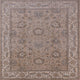 Ahgly Company Indoor Square Mid-Century Modern Area Rugs, 4' Square