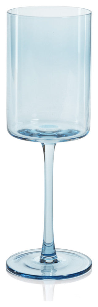 Foligno Wine Glasses, Set of 6, Light Blue
