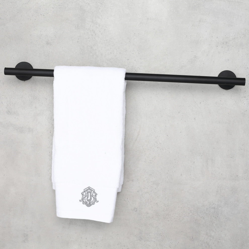 Elizabeth 24 in. Wall Mounted Towel Bar in Matte Black